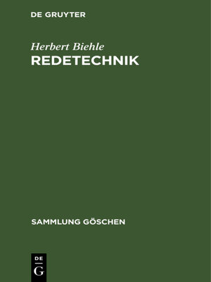 cover image of Redetechnik